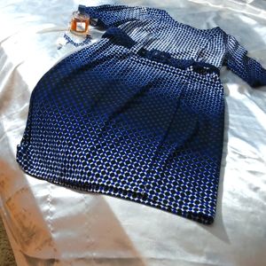 ILE. of New York Blue and black size 12 dress